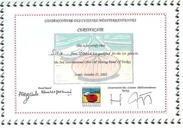 1st place certificate